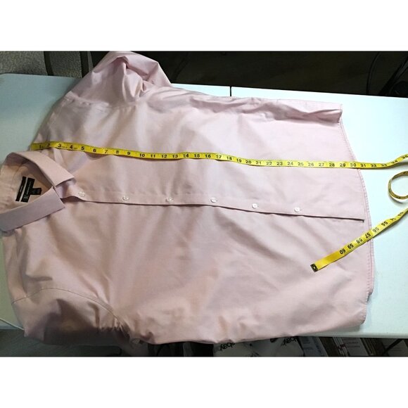 INTERNATIONAL CONCEPTS- MENS PINK NON-IRON BUTTON-DOWN SHIRT SIZE NECK 17-17.5 - Picture 6 of 7